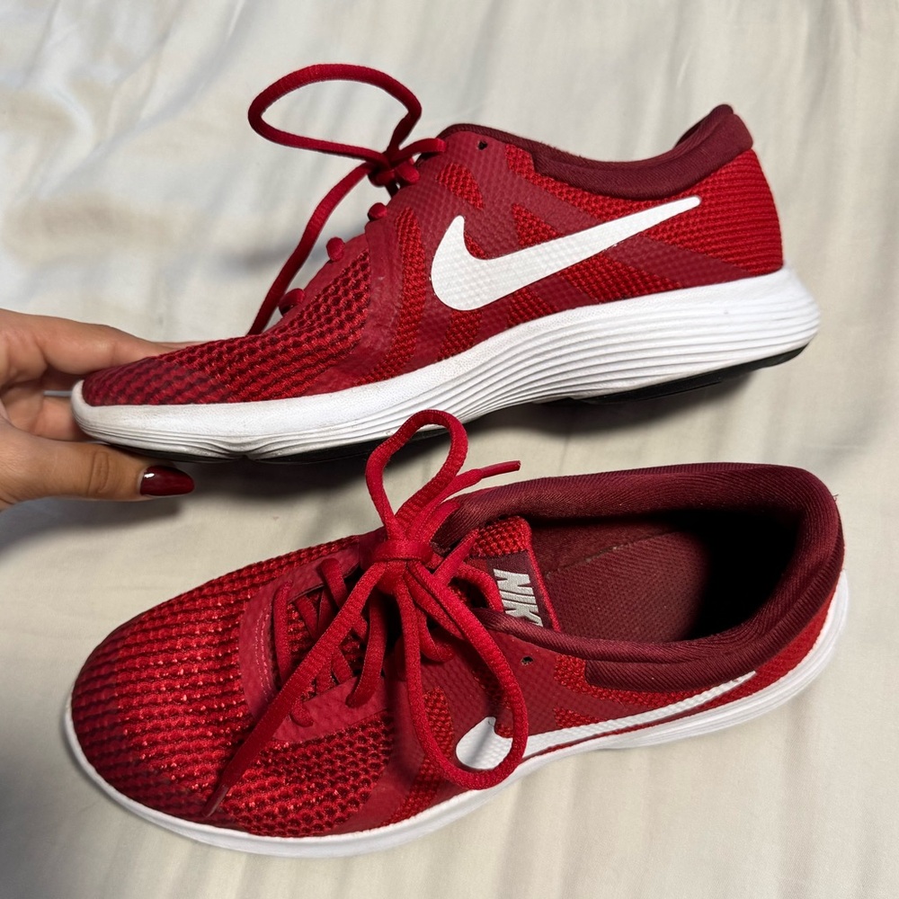 Nike Women's or Older Kids Red and White Running Shoes
